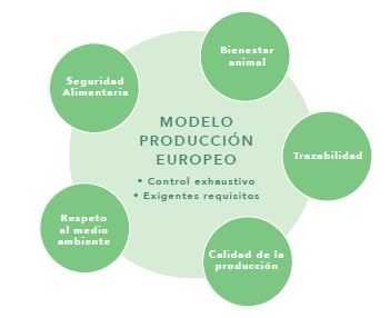 esquema de Modelo de producción europeo